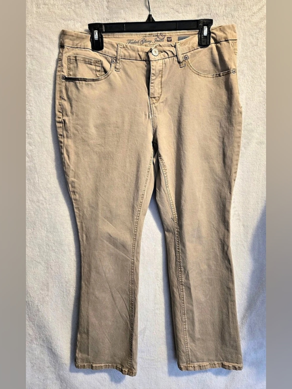 Faded Glory Core Boot jeans in kaki Waist 16 P